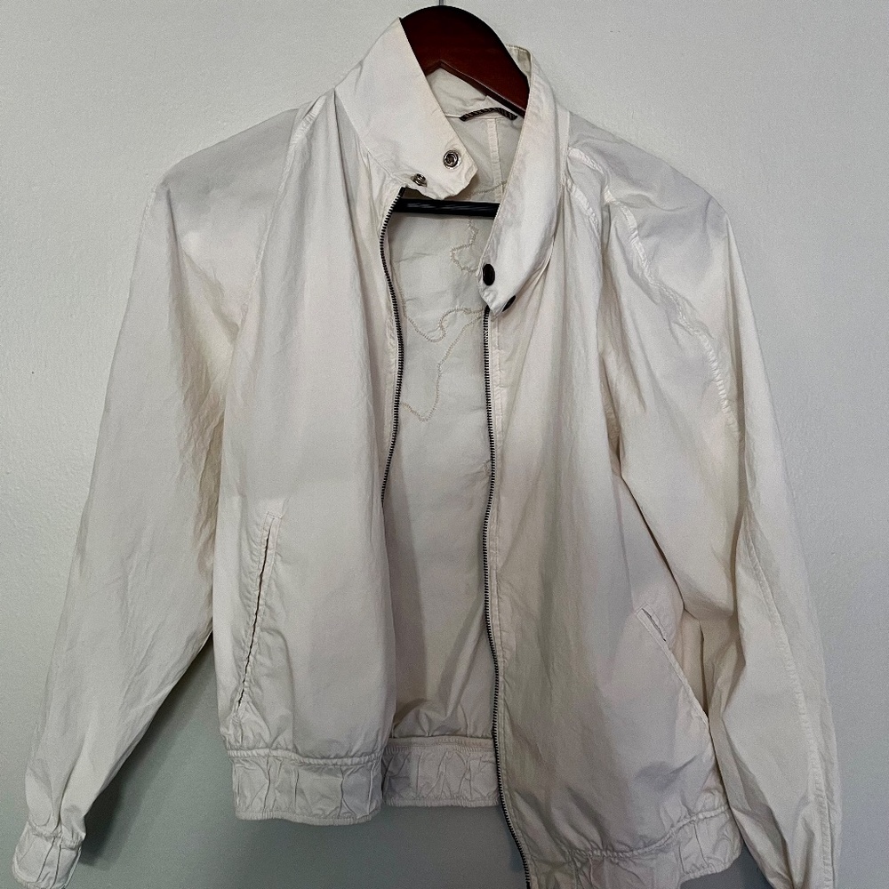 Billy Reid Bomber Jacket - Embroidered Cranes - Made in Italy